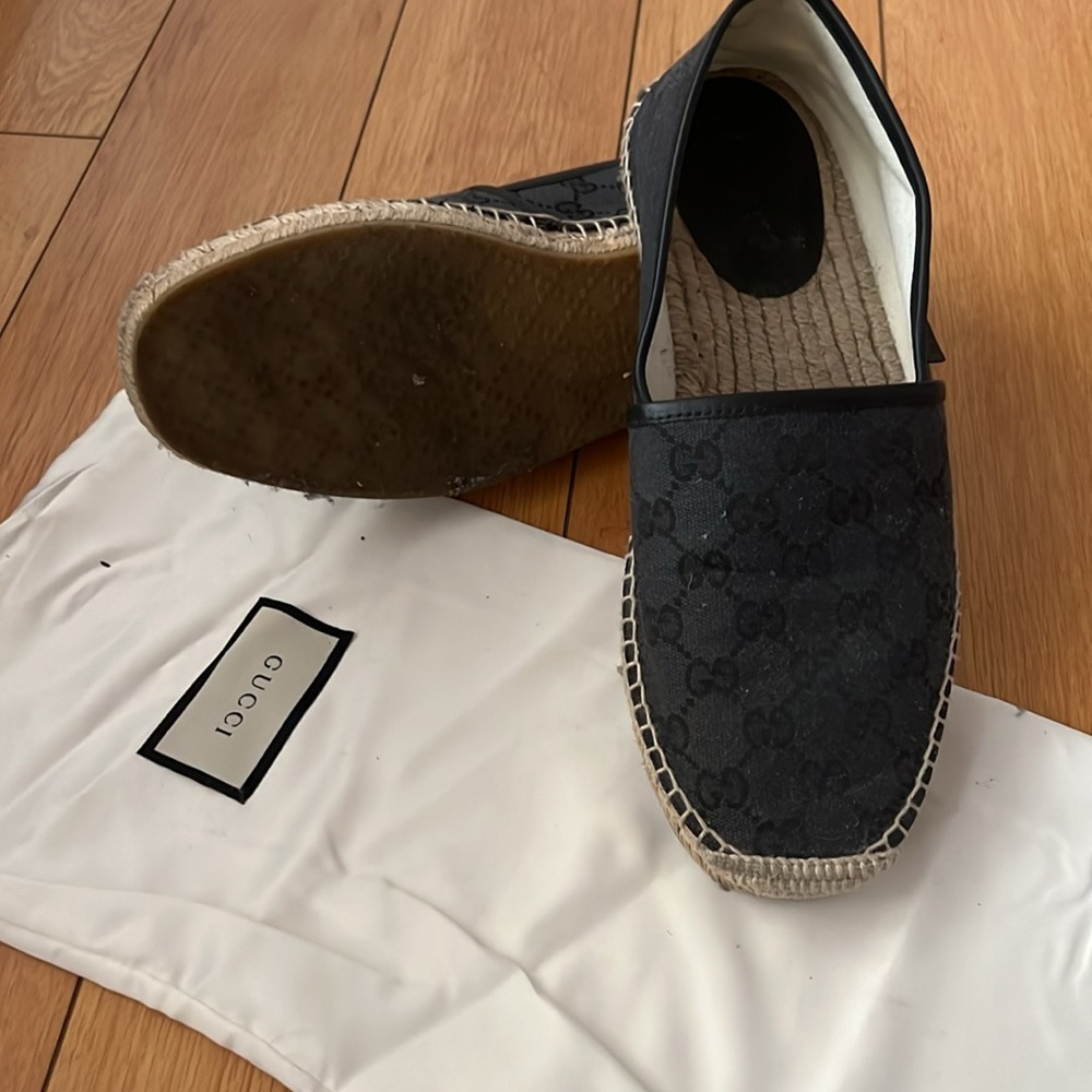 GUCCI!!Cloth espadrilles EUC women size 9 - Picture 4 of 5